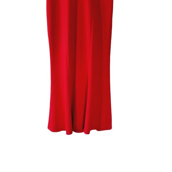 NEW Alice + Olivia Cecilia Red Draped-Shoulder Sleeveless Cocktail Dress - 2 - Picture 8 of 8